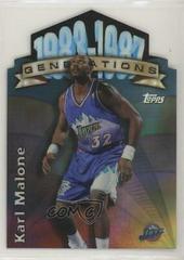 Karl Malone [Refractor] #G7 Basketball Cards 1997 Topps Generations Prices