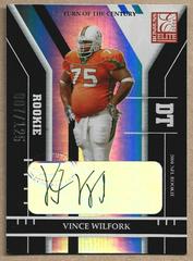 Vince Wilfork #198 Football Cards 2004 Panini Donruss Elite Turn of the Century Autographs Prices