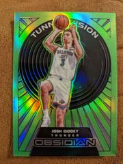 Josh Giddey [Green Flood] Basketball Cards 2021 Panini Obsidian Tunnel Vision Prices