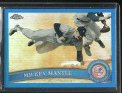 Mickey Mantle [Blue Refractor] #7 Baseball Cards 2011 Topps Chrome Prices