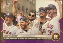 Houston Astros [Purple] #WS-1 Baseball Cards 2022 Topps Now World Series Champions Prices