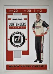 Brad Keselowski #C5 Racing Cards 2020 Panini Donruss Nascar Contenders Prices