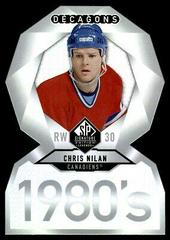 Chris Nilan Hockey Cards 2020 SP Signature Edition Legends Decagons Prices
