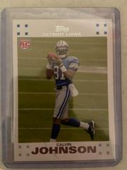Calvin Johnson Football Cards 2007 Topps Exclusive Rookies Prices