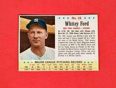 Whitey Ford [Hand Cut] #19 Baseball Cards 1963 Post Cereal Prices