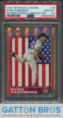 Ryne Sandberg [Refractor] #18 Baseball Cards 1997 Bowman Chrome International Prices
