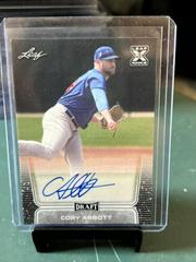 Cory Abbott [Retail] Baseball Cards 2020 Leaf Draft Autographs Prices