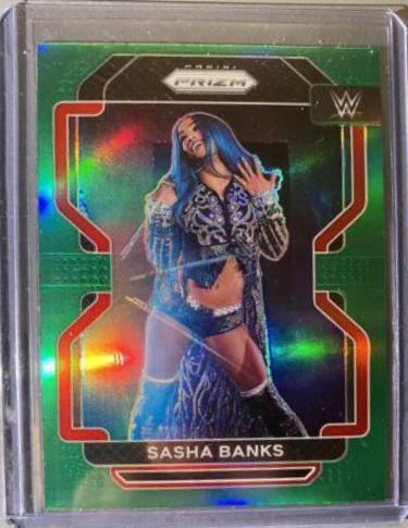 Sasha Banks [Green Prizm] #102 Prices | 2022 Panini Prizm WWE ...