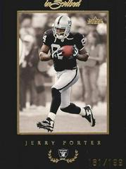 Jerry Porter [Black Border Gold] #3 Football Cards 2004 Fleer Inscribed Prices