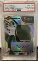 Zach Wilson #JRS-ZWI Football Cards 2021 Panini Select Jumbo Rookie Signature Swatches Prices