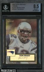 Tom Brady [Black Refractor] #THC62 Football Cards 2006 Topps Heritage Chrome Prices