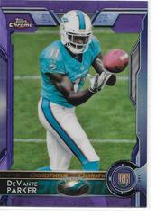 DeVante Parker [Catching Purple Refractor] #103 Football Cards 2015 Topps Chrome Prices