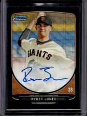Ryder Jones [Black Refractor] Baseball Cards 2013 Bowman Chrome Prospect Autograph Prices