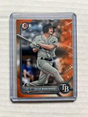 Kyle Manzardo [Orange] #BD-105 Baseball Cards 2022 Bowman Draft Prices