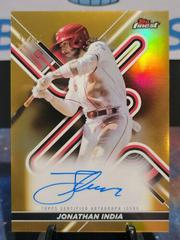 Jonathan India [Gold] Baseball Cards 2022 Topps Finest Autographs Prices