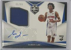 Saben Lee Basketball Cards 2020 Panini Chronicles Limited Rookie Jersey Autographs Prices