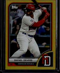 Rafael Devers [Gold Rainbow] #10 Baseball Cards 2023 Topps World Classic Prices