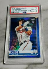 Austin Riley [Blue Refractor] Baseball Cards 2019 Topps Chrome Update Prices