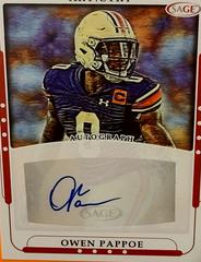 Owen Pappoe [Red] #ART-OP Football Cards 2023 Sage Artistry Autographs Prices