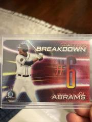CJ Abrams [Red Refractor] Baseball Cards 2019 Bowman Draft Chrome Pick Breakdown Prices