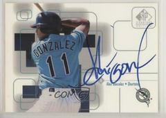 Alex Gonzalez #AG Baseball Cards 1999 SP Signature Autographs Prices