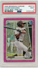 Xavier Edwards [Pink Refractor Mega Box Mojo] #BCP-10 Baseball Cards 2020 Bowman Chrome Prospects Prices