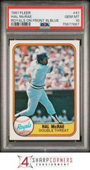 Hal McRae [Royals on Front in Blue Letters] #41 Baseball Cards 1981 Fleer Prices
