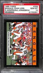K.Anderson, L.Kinnebrew [Bengals Team Leaders] Football Cards 1985 Topps Prices