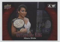 Hikaru Shida [Red] Wrestling Cards 2022 Upper Deck AEW Outside the Ring Prices