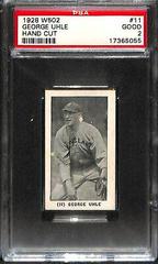 George Uhle [Hand Cut] Baseball Cards 1928 W502 Prices