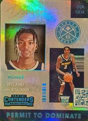 Bones Hyland #16 Basketball Cards 2021 Panini Contenders Permit to Dominate Prices