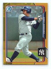 Gary Sanchez [Gold] Baseball Cards 2015 Bowman Prospects Prices