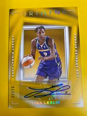 Lisa Leslie [Gold] #LS-LLS Basketball Cards 2023 Panini Origins WNBA Legacy Signatures Prices