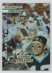 Steve Young, Kerry Collins, Dan Marino, Mark Brunell [Refractor] #1 Football Cards 1996 Bowman's Best Mirror Image Prices
