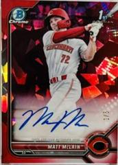 Matt McLain [Red] #BSPA-MM Baseball Cards 2022 Bowman Chrome Sapphire Autographs Prices