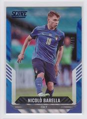 Nicolo Barella [Blue Lava] Soccer Cards 2021 Panini Score FIFA Prices