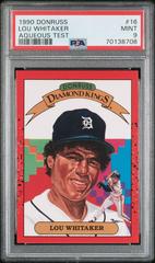Lou Whitaker #16 Baseball Cards 1990 Donruss Aqueous Test Prices