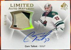 Cam Talbot Hockey Cards 2021 SP Authentic Limited Auto Material Prices