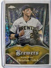 Christian Yelich [Champagne Gold Speckle] Baseball Cards 2022 Topps Chrome Pinstriped Prices