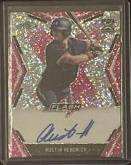 Austin Hendrick [Pink] #BA-AH1 Baseball Cards 2020 Leaf Flash Autographs Prices