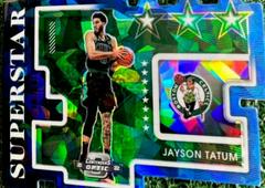 Jayson Tatum [Blue Ice] #10 Basketball Cards 2021 Panini Contenders Optic Superstars Prices