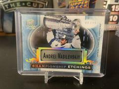 Andrei Vasilevskiy #CE-AV Hockey Cards 2020 Upper Deck The Cup Championship Etchings Prices