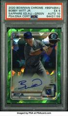 Bobby Witt Jr. [Green] #BSPA-BWJ Baseball Cards 2020 Bowman Sapphire Autographs Prices