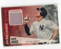 Aaron Judge #AJ Baseball Cards 2019 Topps Major League Material Prices