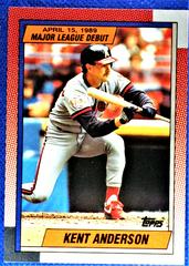 Kent Anderson #4 Baseball Cards 1990 Topps Major League Debut Prices