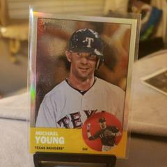 Michael Young [Refractor] #HP11 Baseball Cards 2012 Topps Heritage Chrome Prices