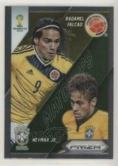 Neymar Jr., Radamel Falcao Soccer Cards 2014 Panini Prizm World Cup Matchups Prices