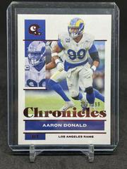 Aaron Donald [Red] #46 Football Cards 2021 Panini Chronicles Prices