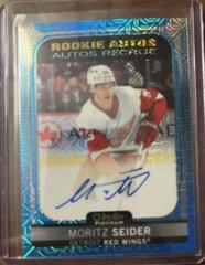 Moritz Seider [Blue Traxx] #R-SE Hockey Cards 2021 O-Pee-Chee Rookie Autographs Prices