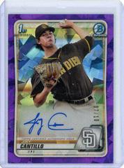 Joey Cantillo [Purple] #BSPA-JC Baseball Cards 2020 Bowman Sapphire Autographs Prices